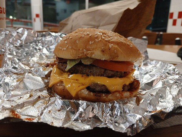 Five Guys Bacon Cheeseburger product preview